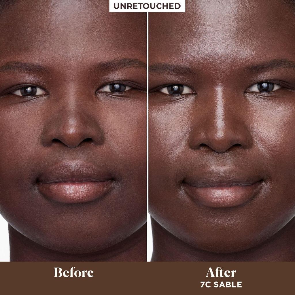 Laura Mercier Tinted Moisturizer Natural Dewy SPF 30 in Sable – 24HR Hydration, Buildable Sheer to Light Coverage