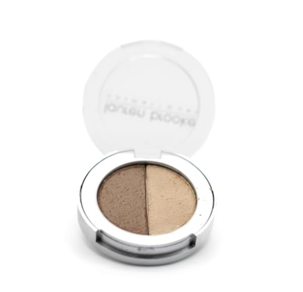 Lauren Brooke Cosmetiques Pressed Eyeshadow Duo – Natural Taupe Tahiti | Organic, Cruelty-Free Makeup