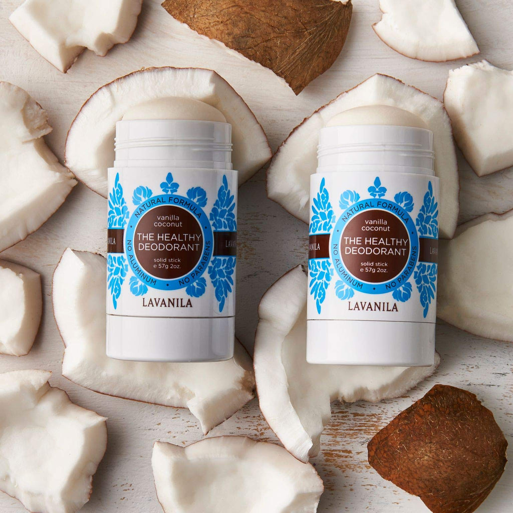 Lavanila Vanilla Coconut Deodorant for Women – Aluminum-Free 2-Pack, Made in USA, Vegan