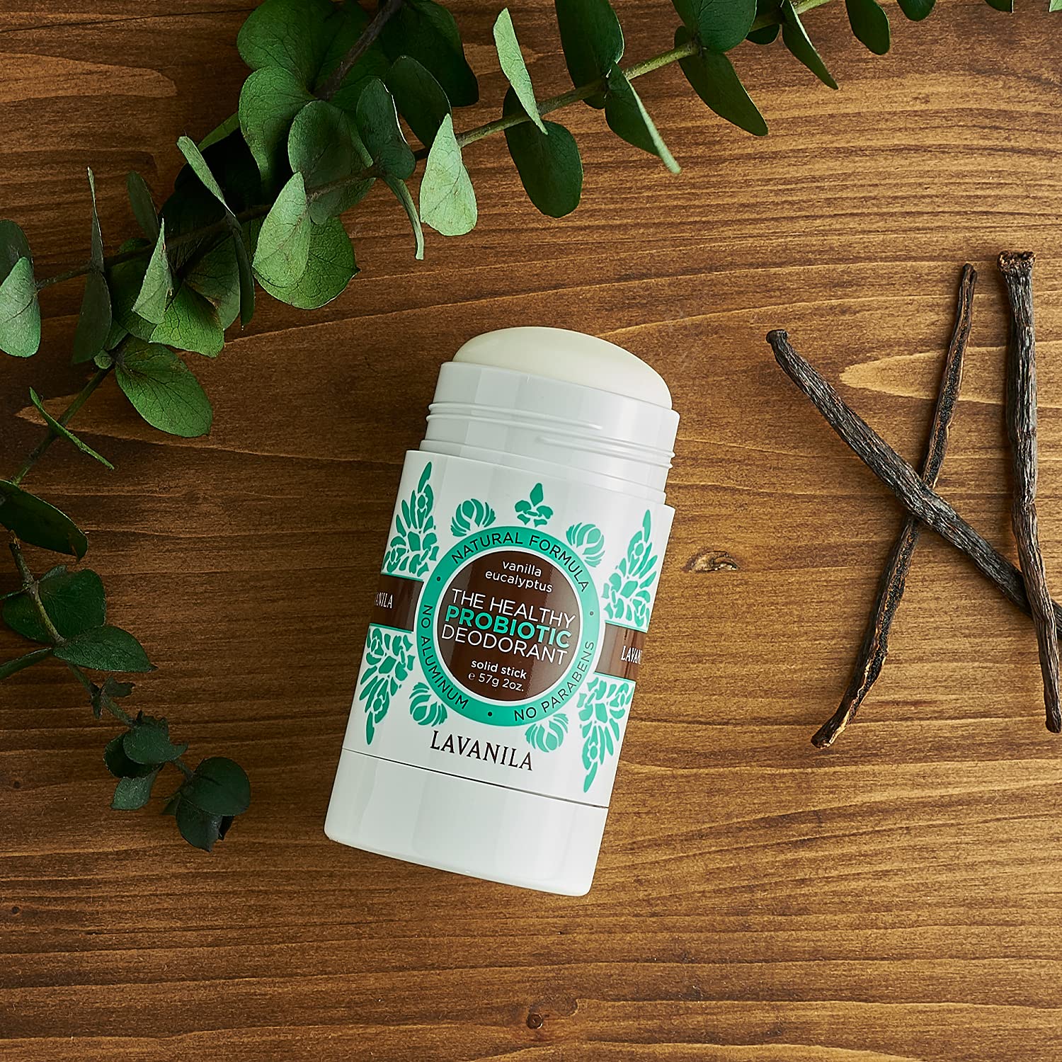 Lavanila Vanilla Eucalyptus Aluminum Free Deodorant 2-Pack – Natural Vegan Stick for Men & Women | Made in USA