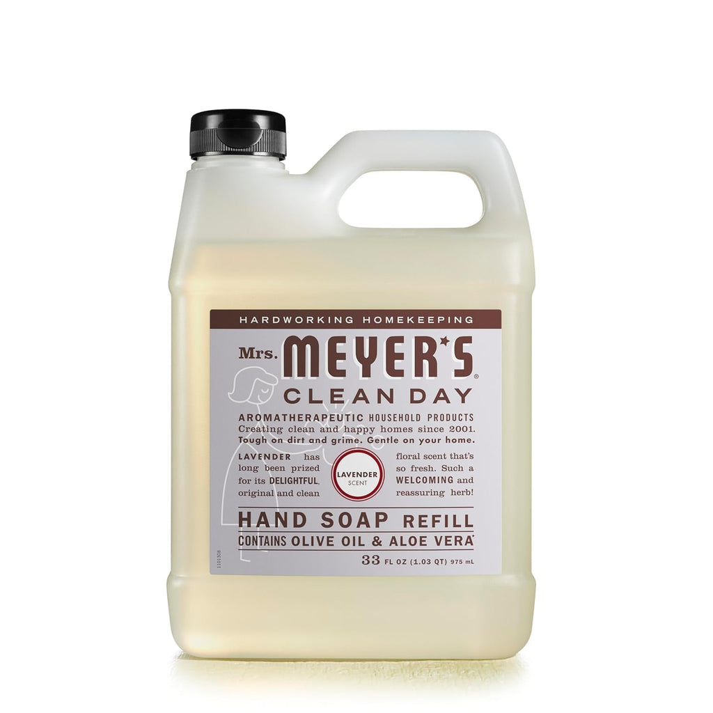 Mrs. Meyer's Lavender Hand Soap Refill, 33 oz (Pack of 3)