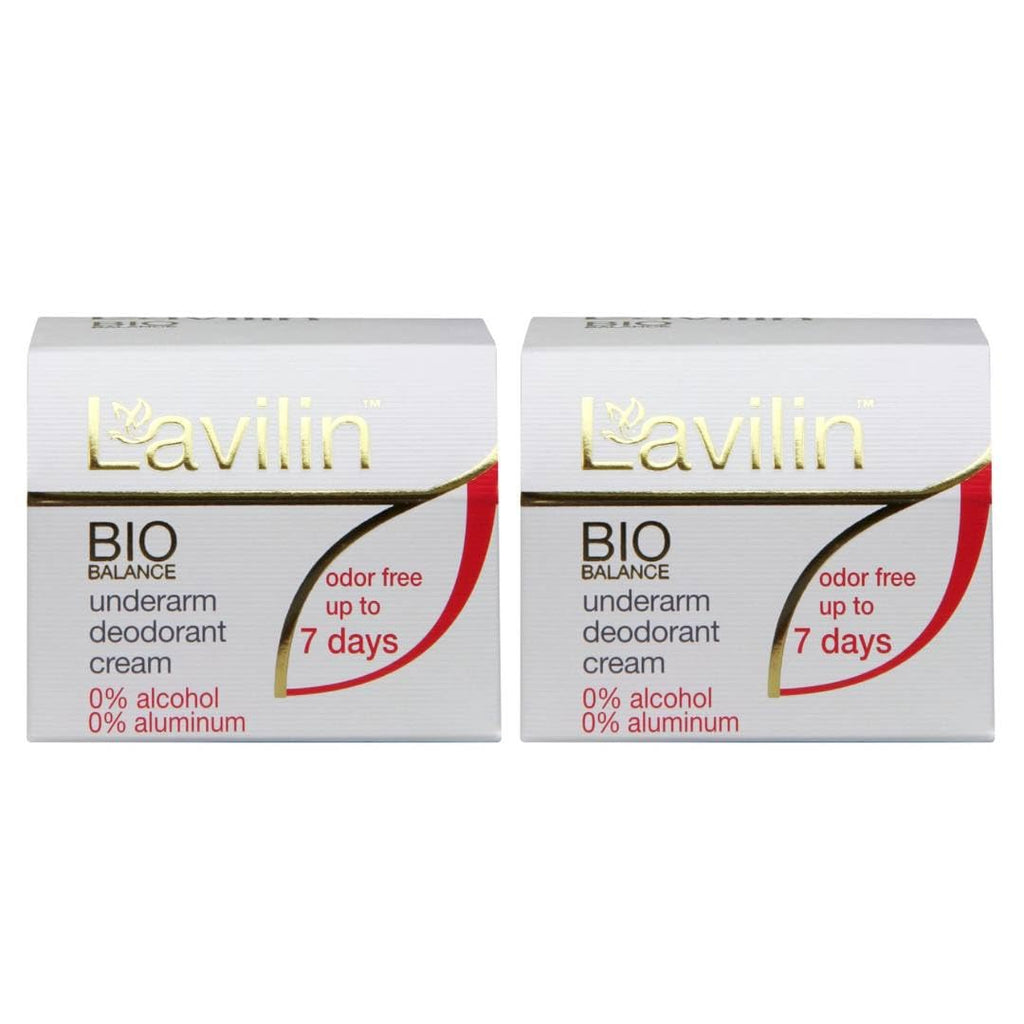 Lavilin Bio Balance Underarm Deodorant Cream – Up to 7 Days Odor-Free (2-Pack)