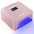 Lavinda 48W Nail Lamp – Rechargeable Cordless UV/LED Gel Dryer (NovaGlow RoseGold)