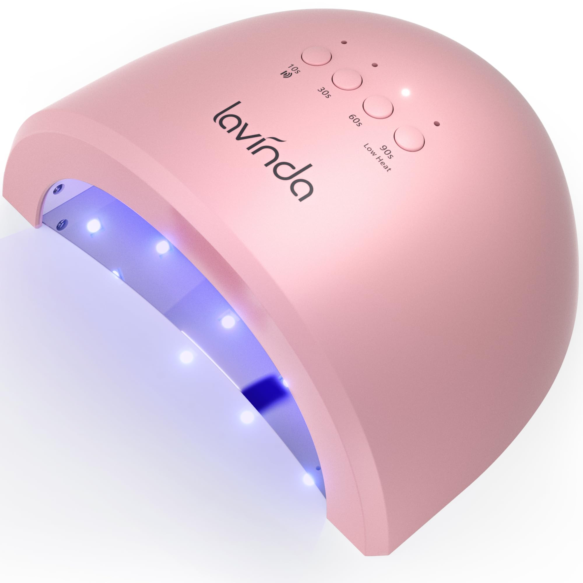 Lavinda 48W UV LED Nail Lamp – Gel Polish Cure, Auto Sensor & 4 Timers