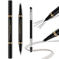 LAVONE Eyebrow Pen 2-in-1 Waterproof Microblading Brow Pencil – Brunette