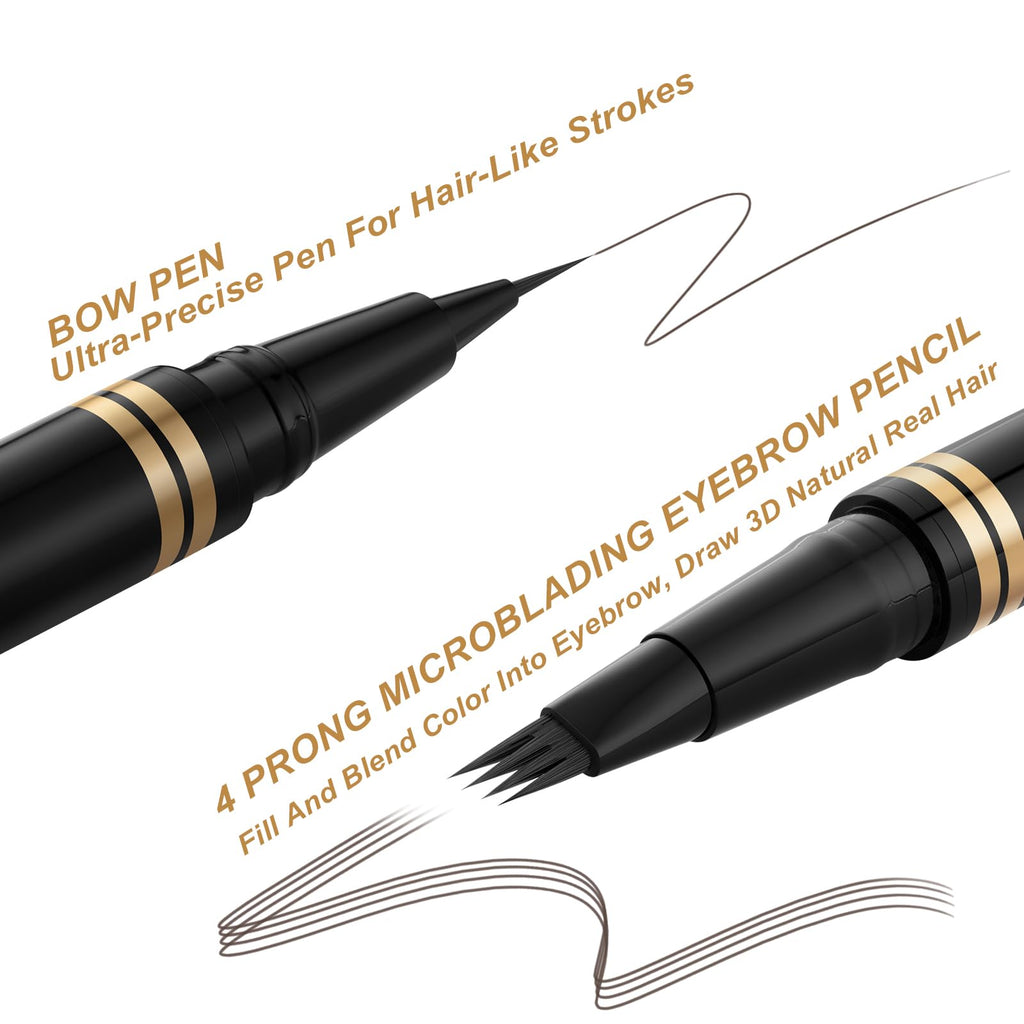 LAVONE 2-in-1 Eyebrow Pen – Microblading Brow Pencil, Waterproof & Ultra-Precise