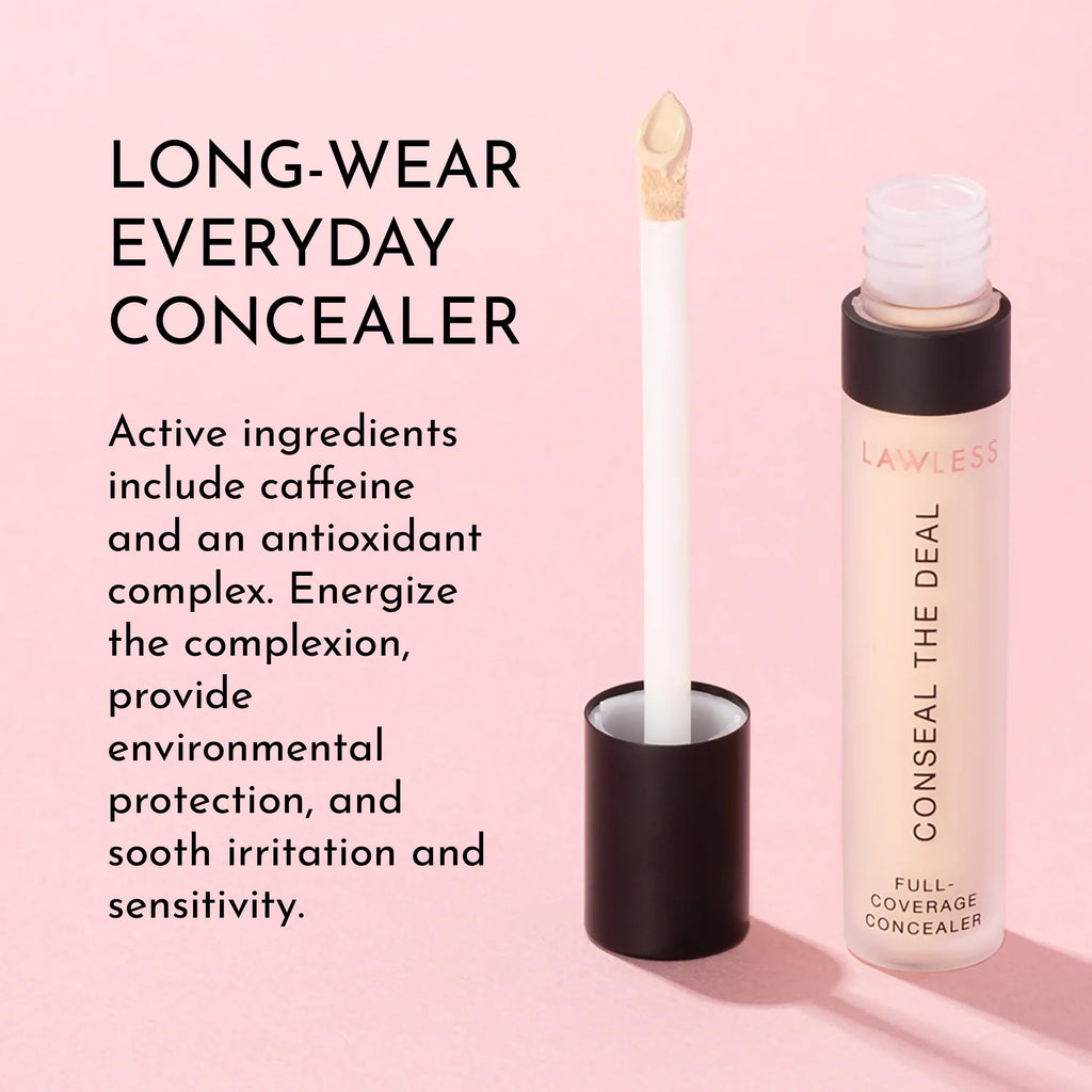 LAWLESS Conseal The Deal Buttercream Concealer | Lightweight, Long-Wear + Antioxidants - 5 ml