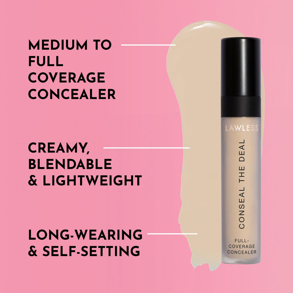 LAWLESS Conseal The Deal Buttercream Concealer | Lightweight, Long-Wear + Antioxidants - 5 ml