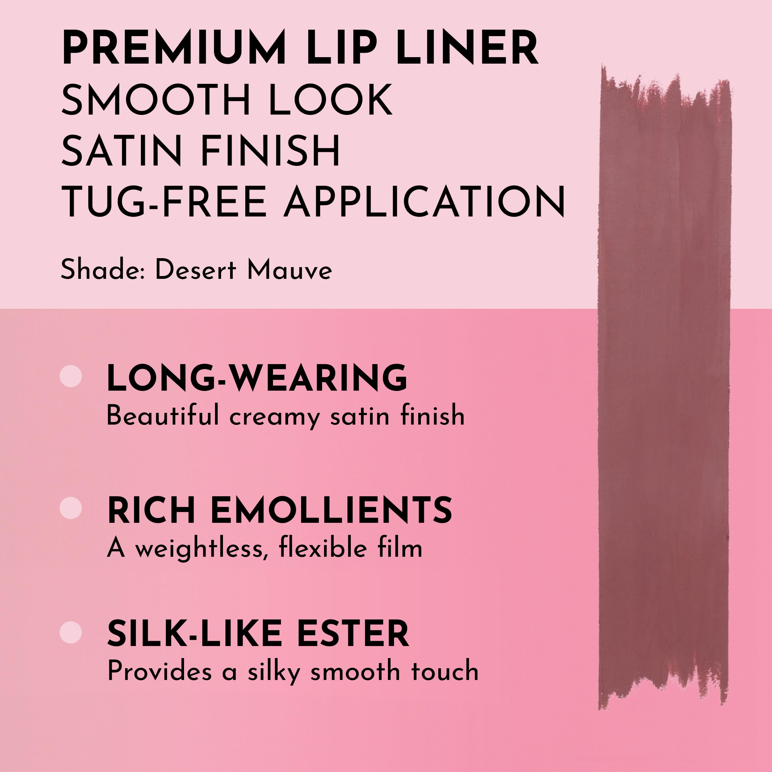 Lawless Forget The Filler Definer Liner Desert Mauve – Lip Liner, 0.04 oz