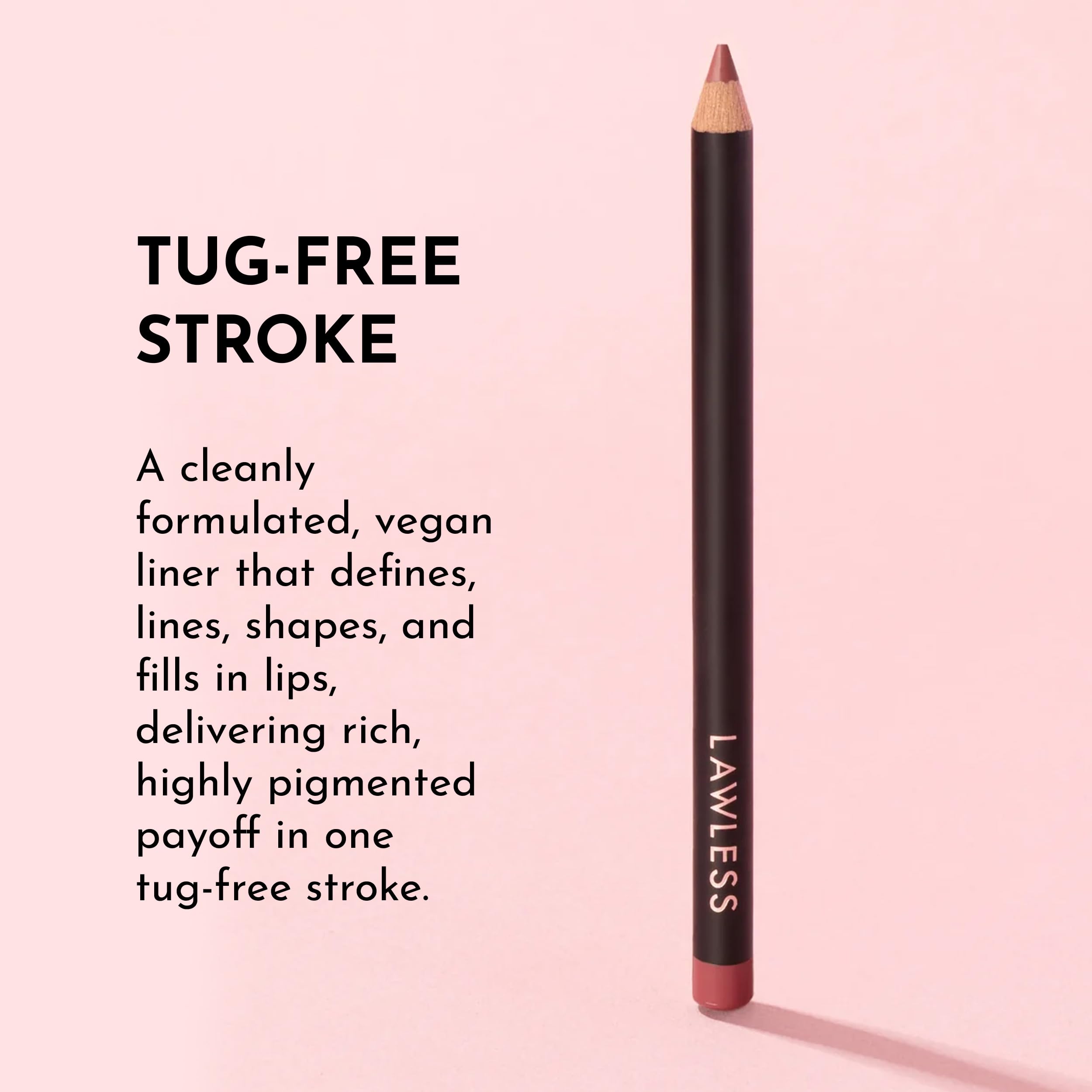 Lawless Forget The Filler Definer Liner Desert Mauve – Lip Liner, 0.04 oz