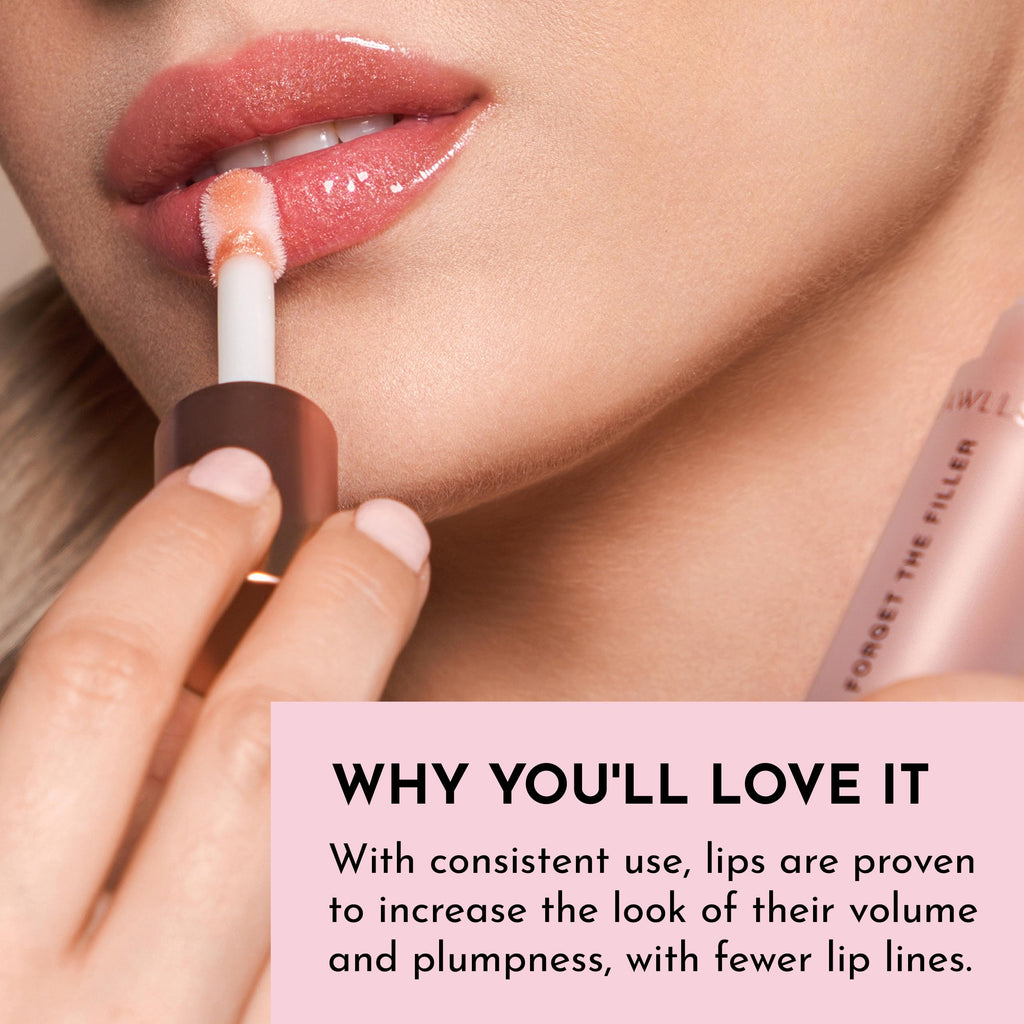 Lawless Forget the Filler Lip Plumping Gloss – Glazed | Line-Smoothing, 0.11 oz