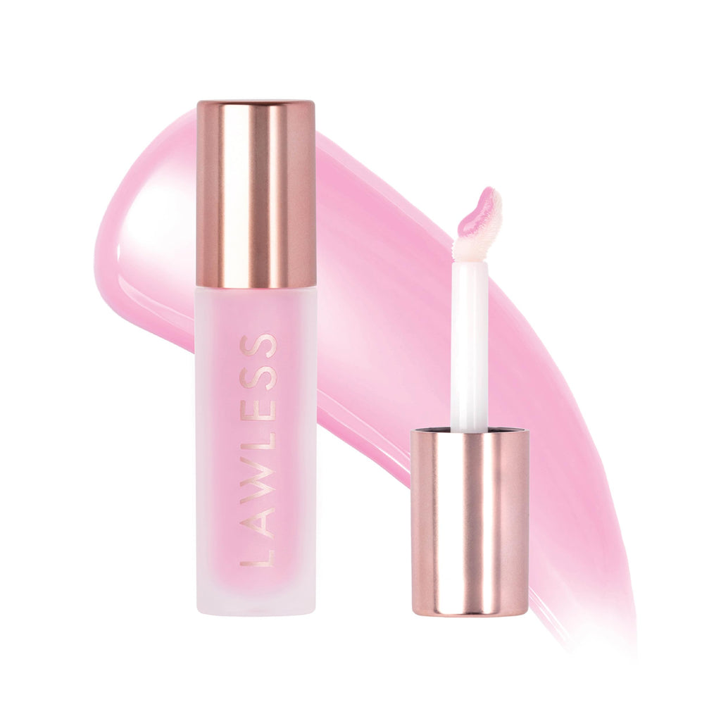 Lawless Forget the Filler Lip Plumping Gloss - Strawberry Milkshake (0.11 oz) | Vegan, Cruelty-Free, Hydrating Shine