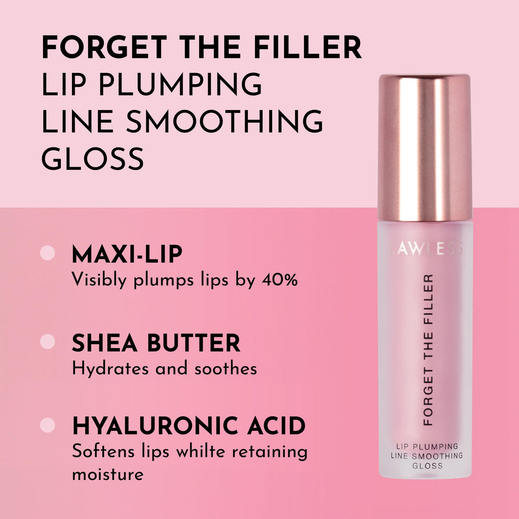 Lawless Forget The Filler Lip Plumper Line Gloss – Lavender Sorbet