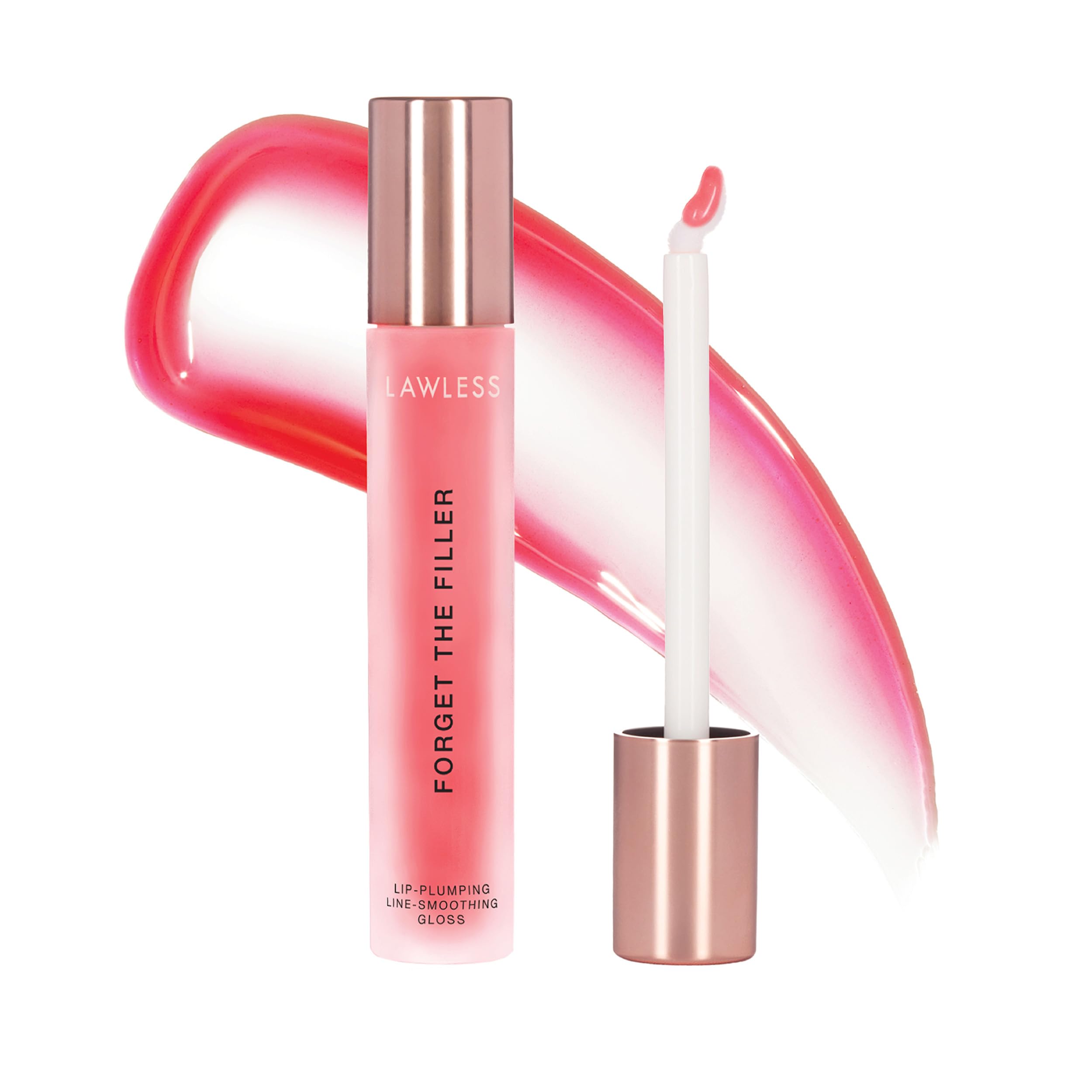Lawless Forget The Filler Lip Plumper Line Gloss – Queen Size Cherry Vanilla 0.19 oz