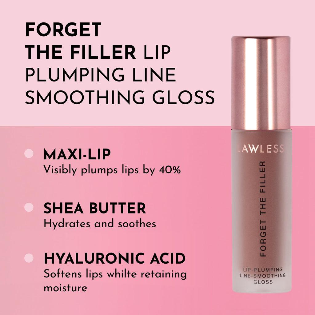 Lawless Forget The Filler Lip Plumper Gloss – Maple Sugar Brown, 0.11 fl oz