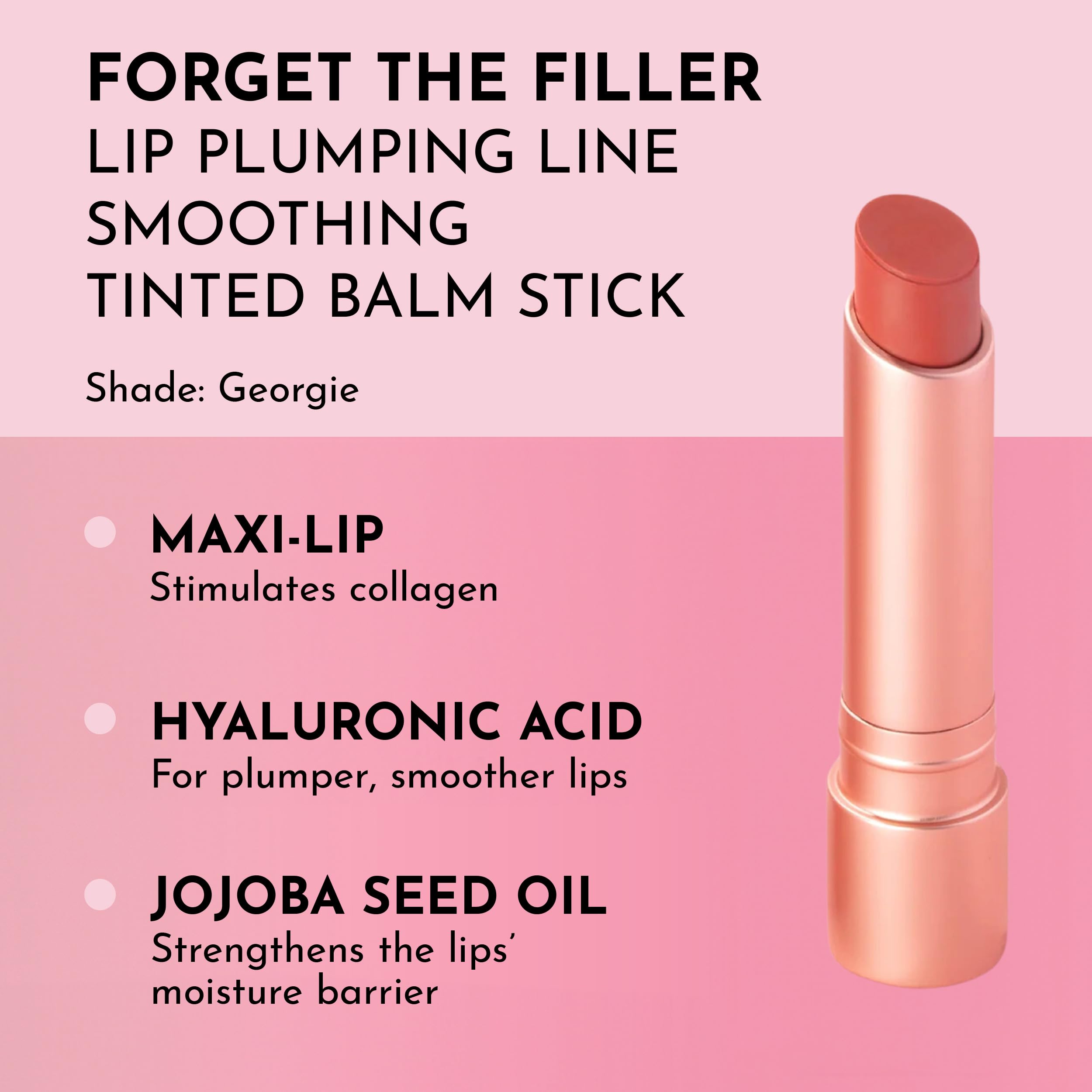 LAWLESS Forget the Filler Lip-Plumping Balm – Georgie Tint, 0.09 oz