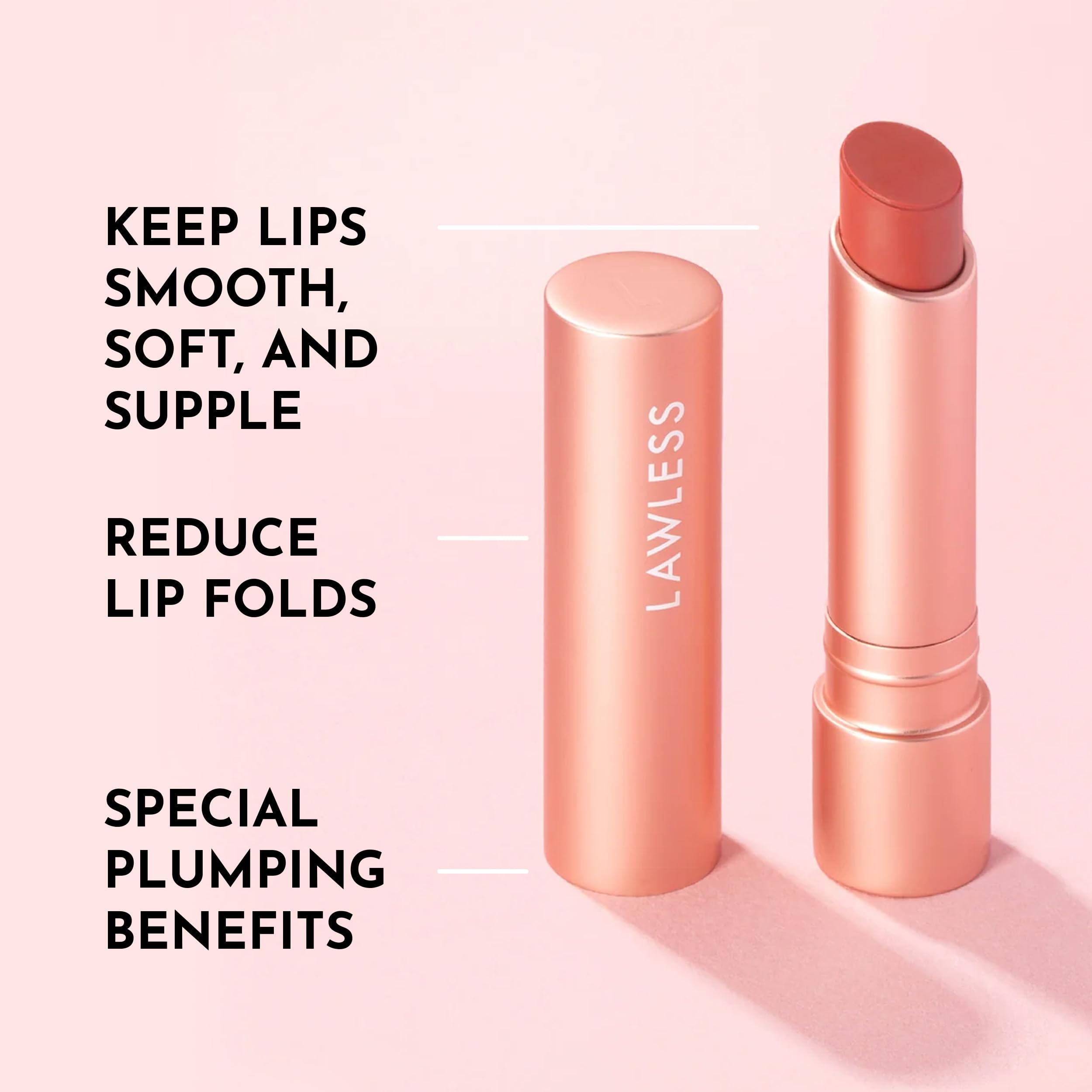 LAWLESS Forget the Filler Lip-Plumping Balm – Georgie Tint, 0.09 oz