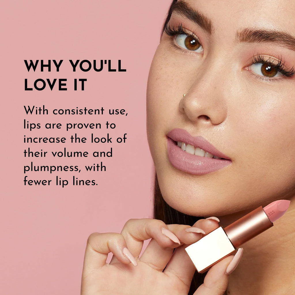 Lawless Forget the Filler Lip-Plumping Satin Lipstick – Fawn (0.1 oz)