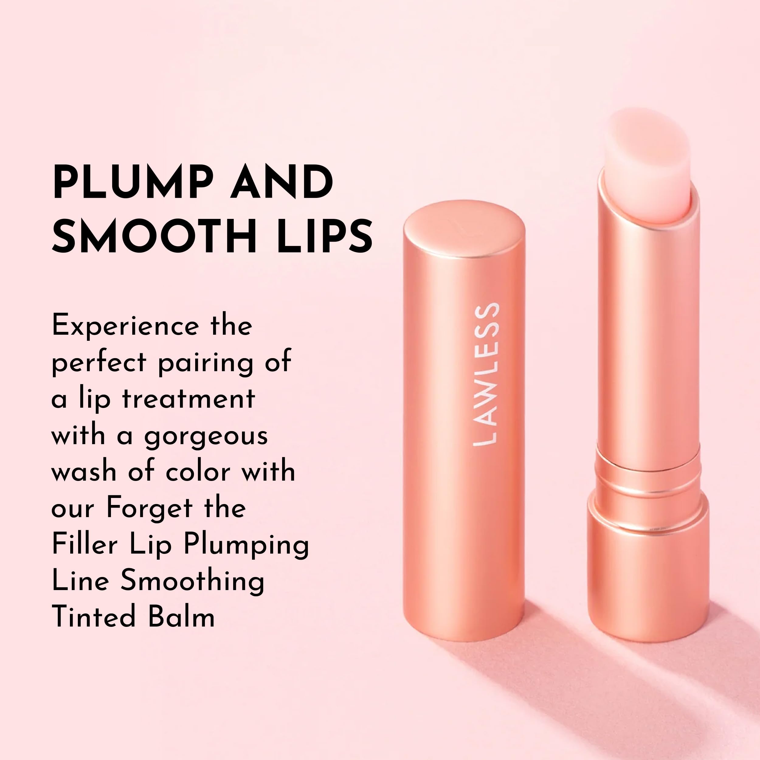 LAWLESS Forget the Filler Lip Plumping Tint Balm – Pink Marshmallow