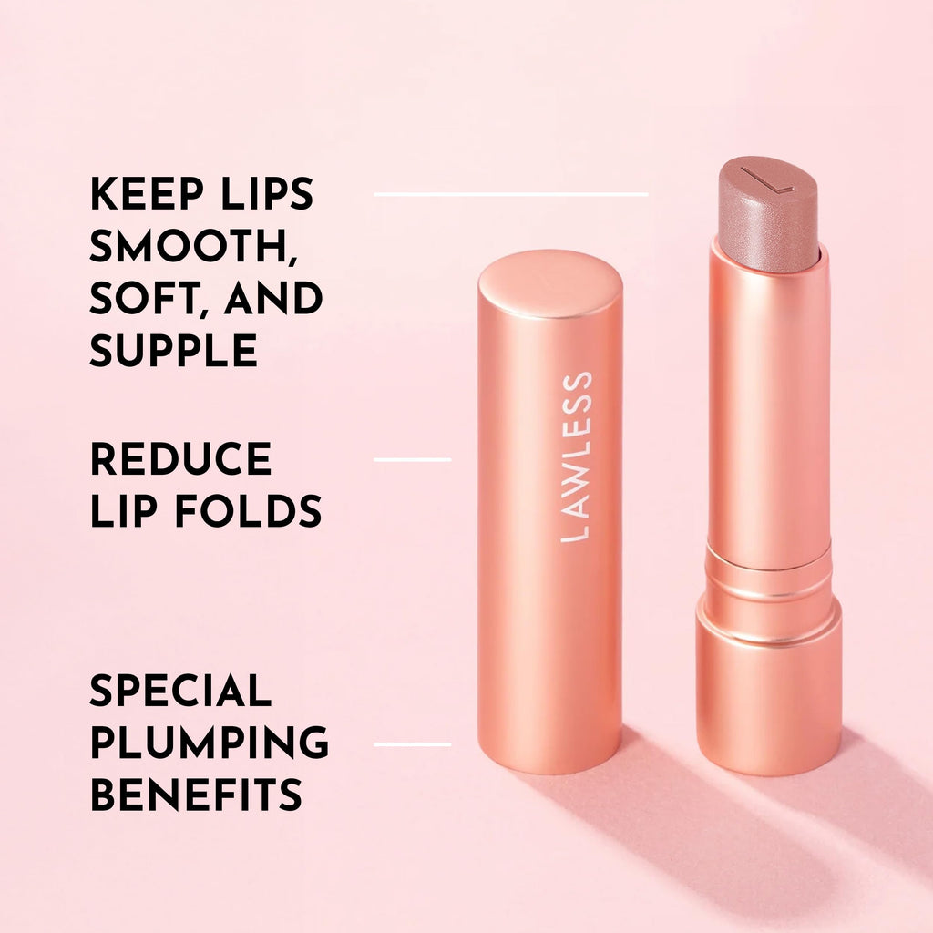 Lawless Forget the Filler Lip Plumping Line-Smoothing Tinted Balm – Sweetie (0.09 oz)