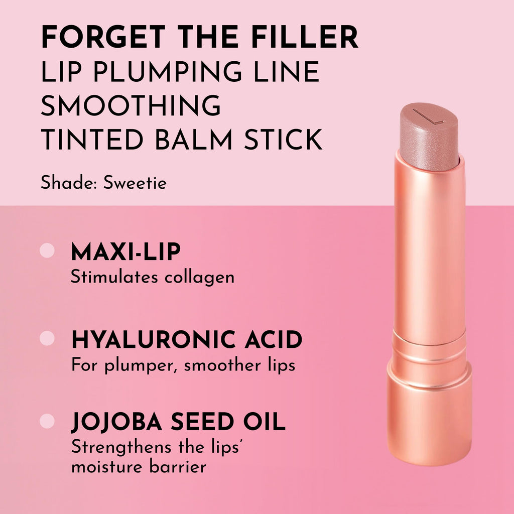 Lawless Forget the Filler Lip Plumping Line-Smoothing Tinted Balm – Sweetie (0.09 oz)