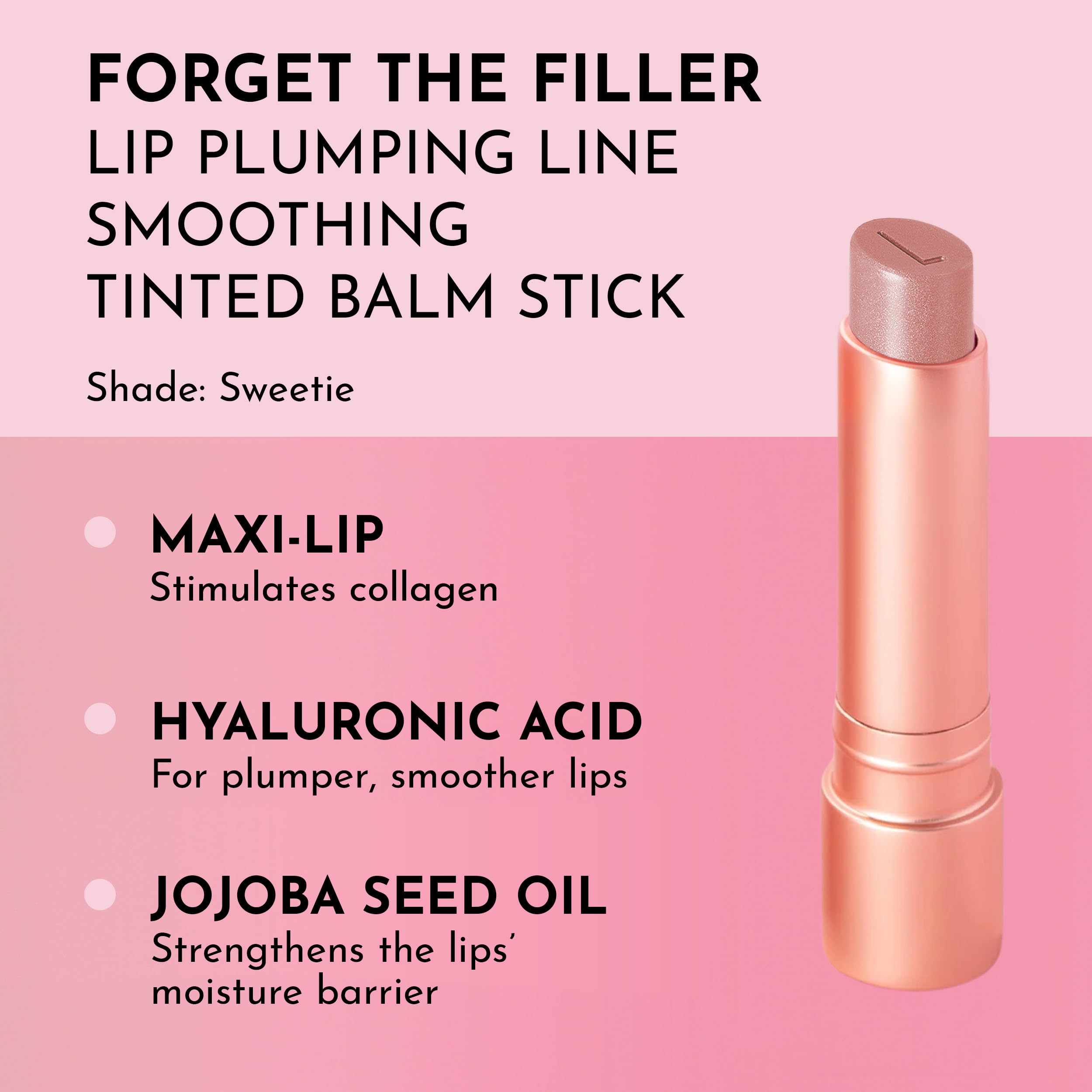 Lawless Forget the Filler Lip Plumping Line-Smoothing Tinted Balm – Sweetie (0.09 oz)