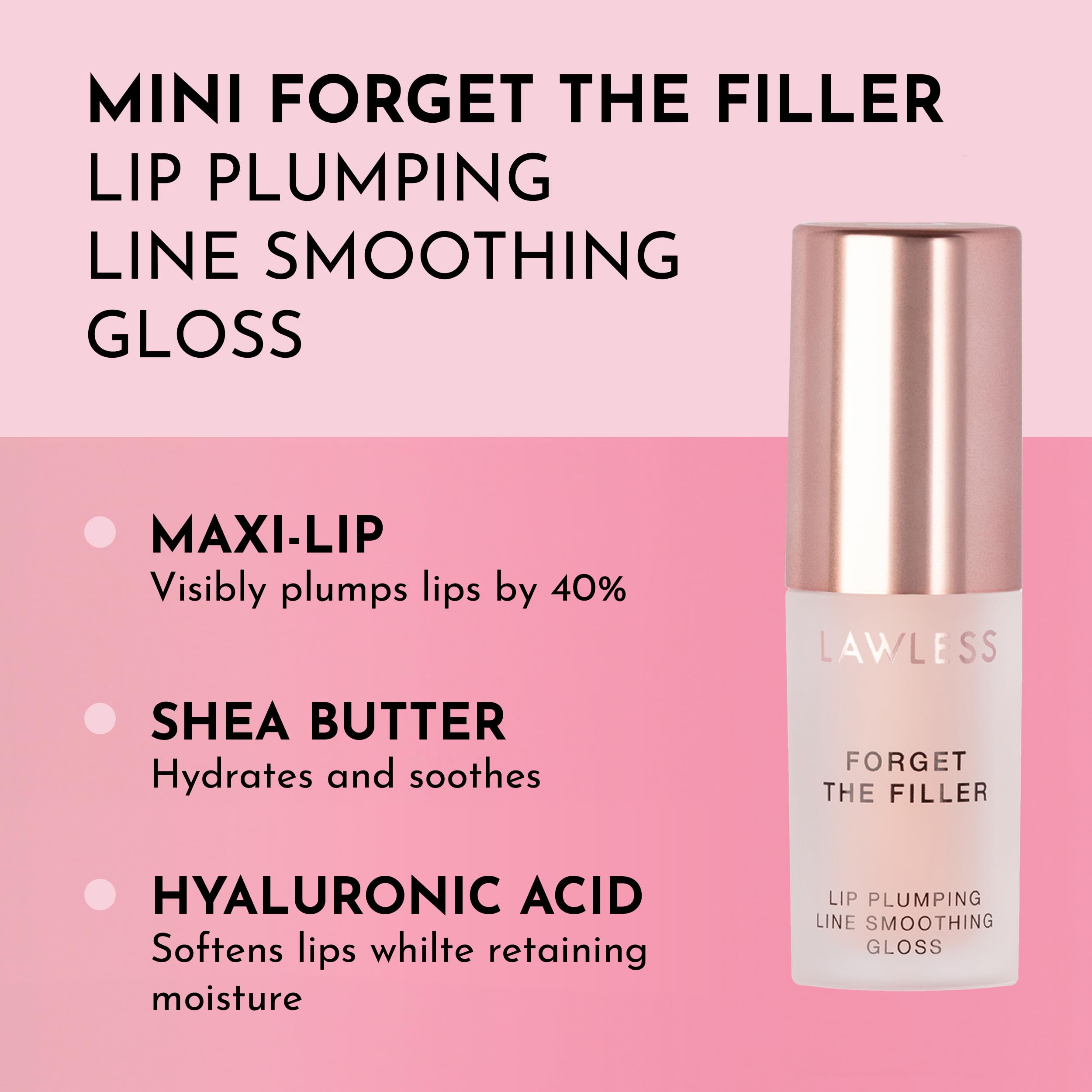 LAWLESS Mini Rosy Outlook Lip Plumper – Rosy