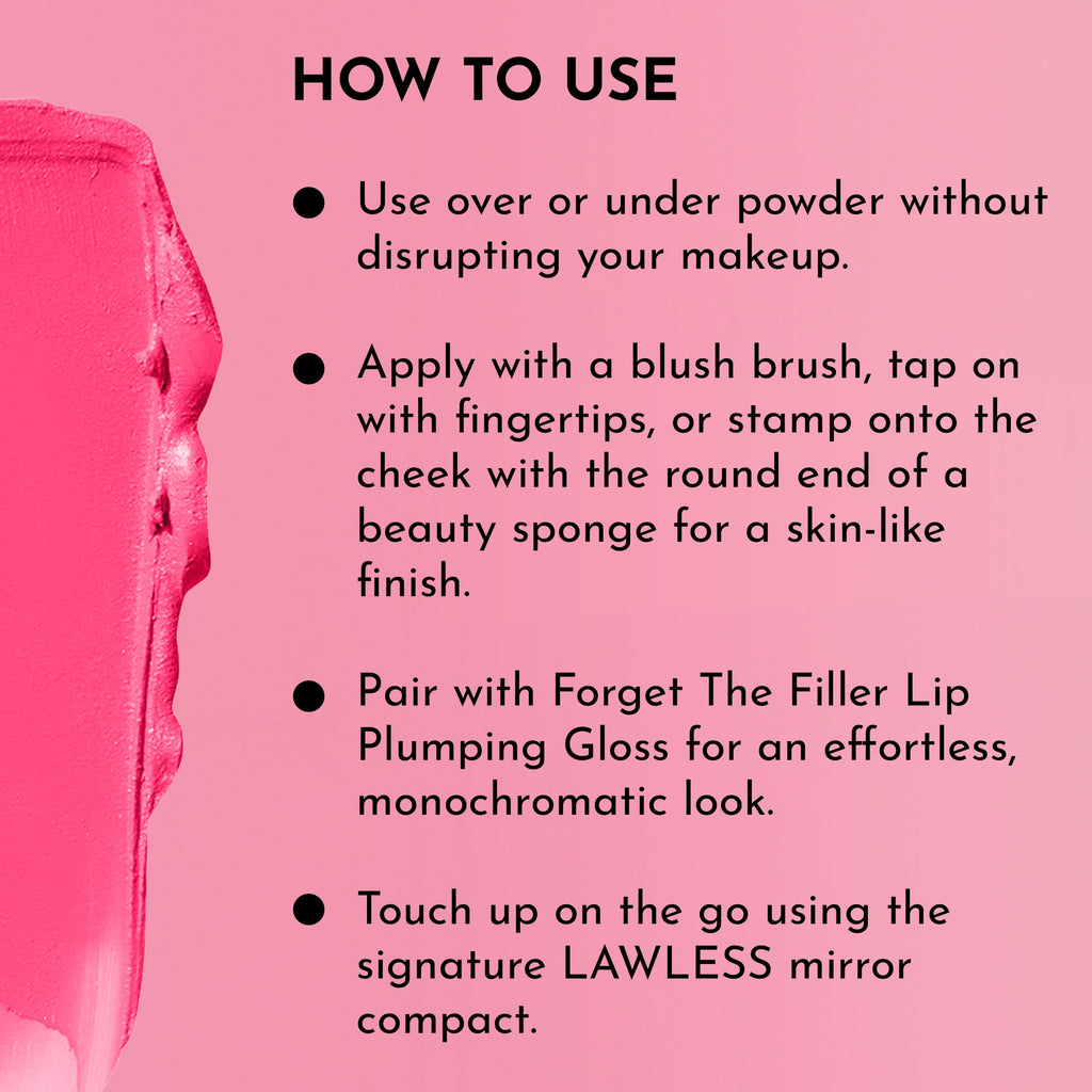 Lawless Pinch My Cheeks Soft-Blur Cream Blush – Cherry Pie
