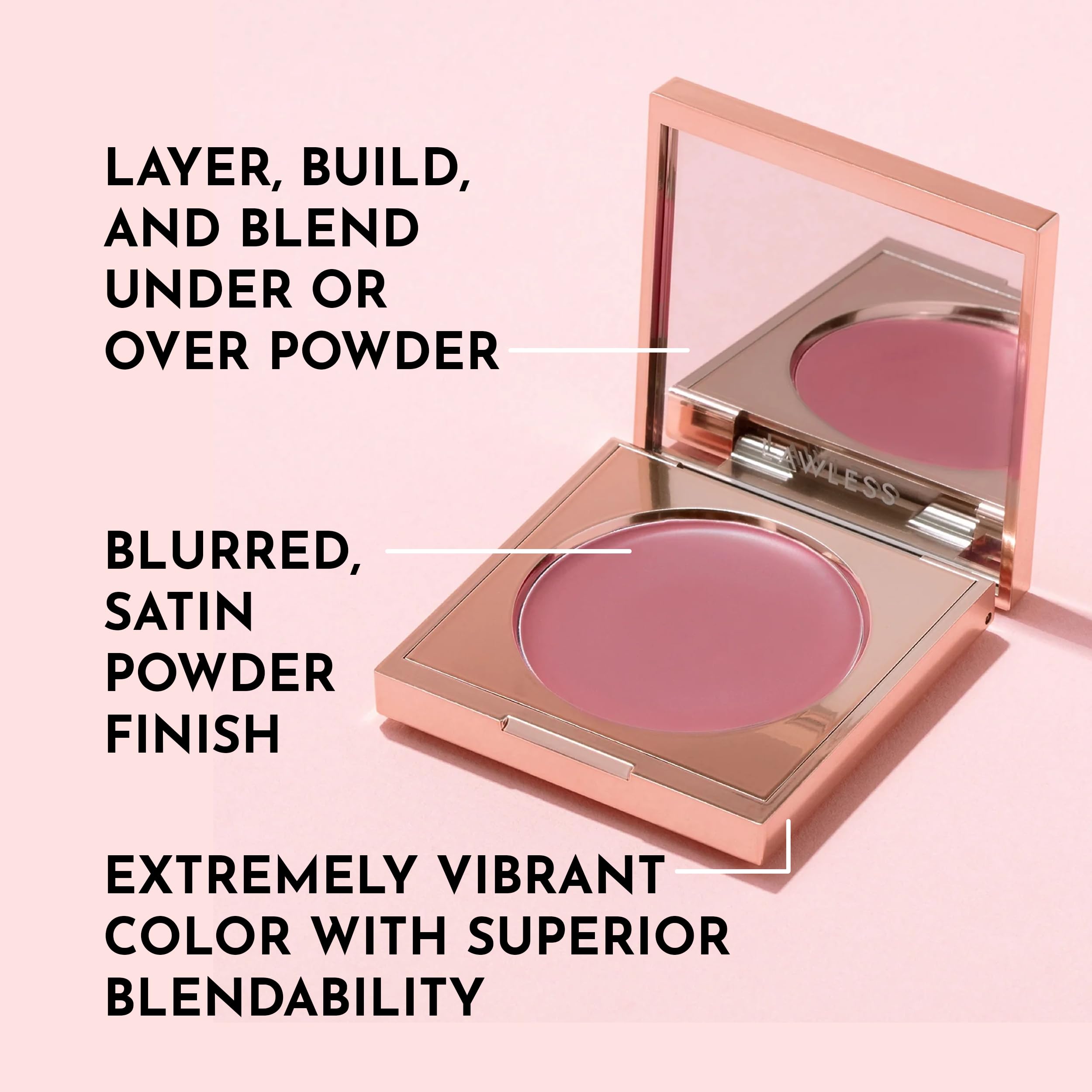 LAWLESS Pinch My Cheeks Soft-Blur Cream Blush – Rosebud & Pink (0.18 oz) | Buildable Color