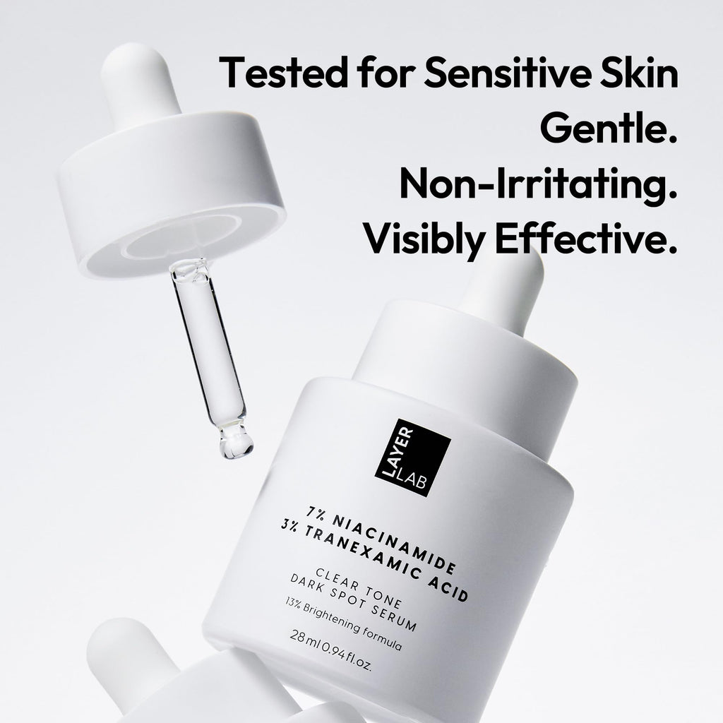 LAYERLAB Niacinamide 7% & Tranexamic Acid 3% Serum | 13% Radiance Complex | Dark Spot Appearance | 0.94 fl oz