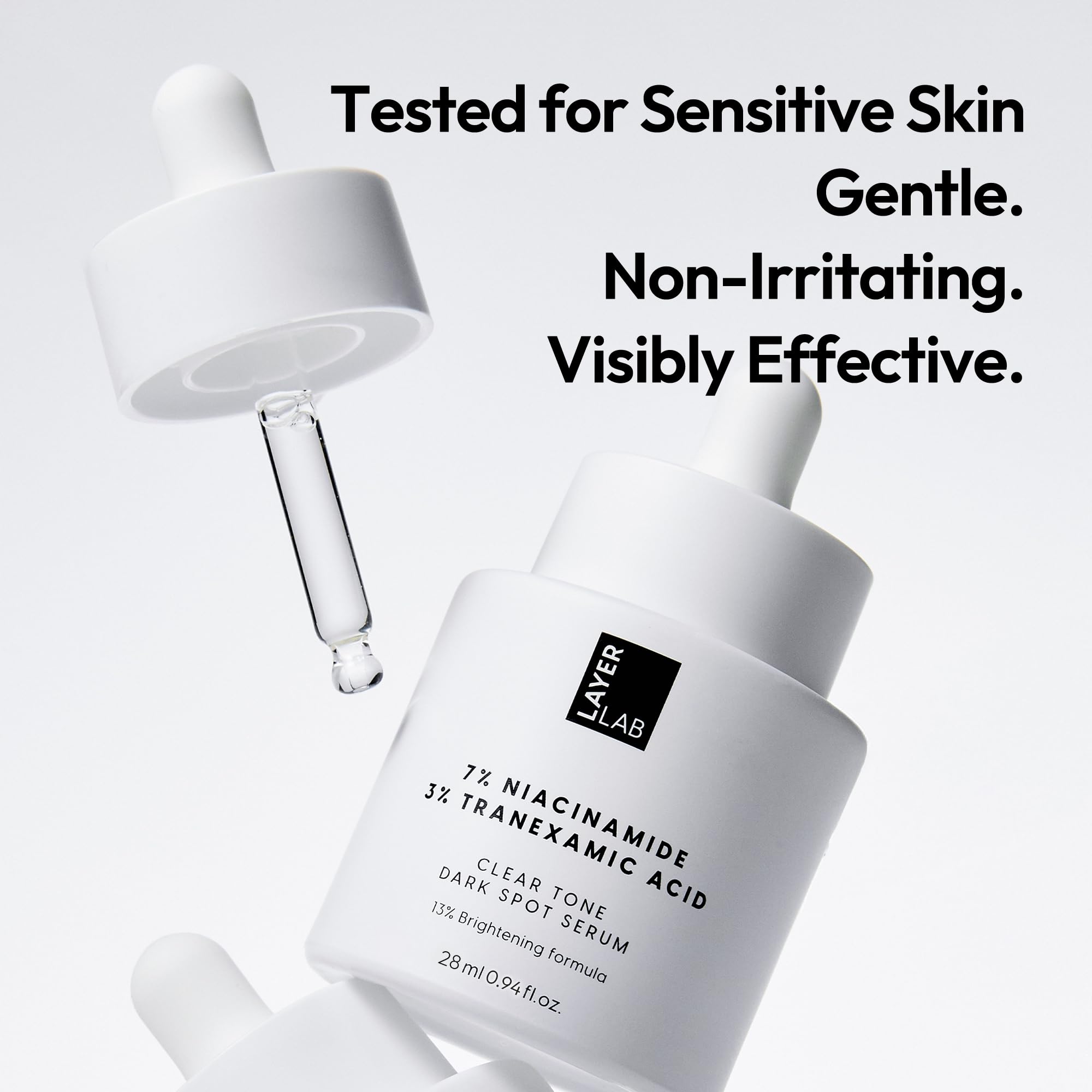 LAYERLAB Niacinamide 7% & Tranexamic Acid 3% Serum | 13% Radiance Complex | Dark Spot Appearance | 0.94 fl oz