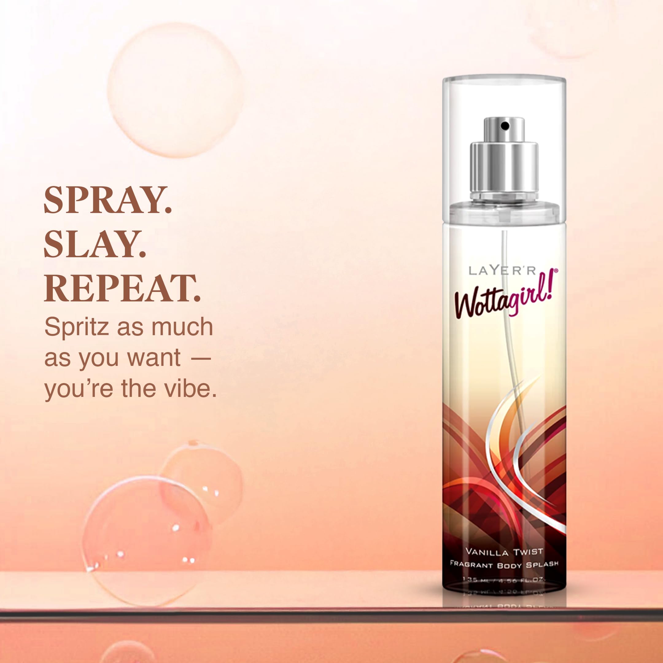 Layer'r Wottagirl Body Spray Vanilla Twist – 135ml | All-Day Freshness