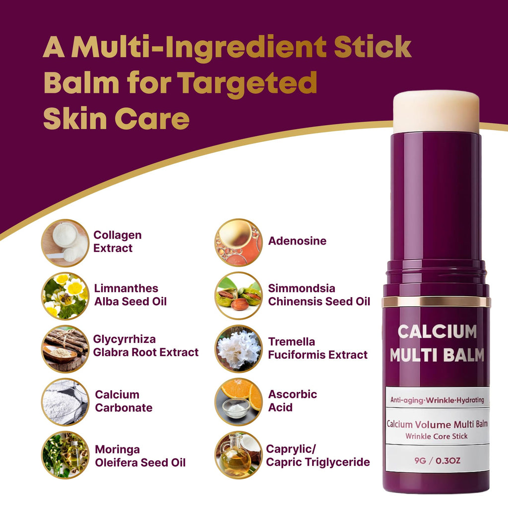 Layla Mae Calcium Volume Multi Balm Stick – Hydrating Anti-Wrinkle, Firming & Tightening Skincare