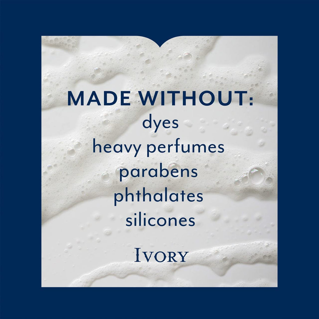 LDREAMAM Ivory Body Wash Original – Dye-Free Hydration, 3 x 21 fl oz