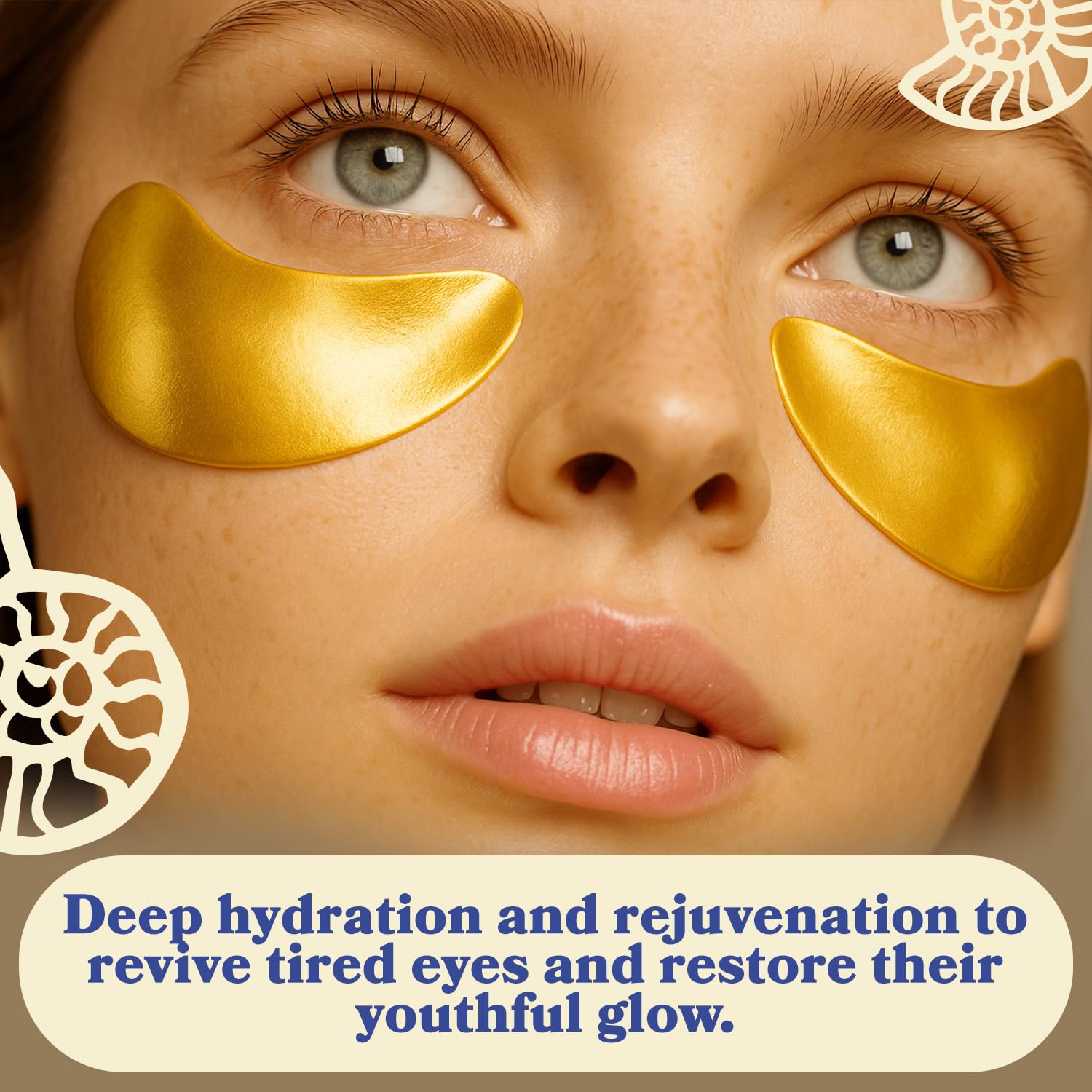 LE GUSHE Gold Under Eye Patches – Puffy Eyes & Dark Circles, 30 Pairs
