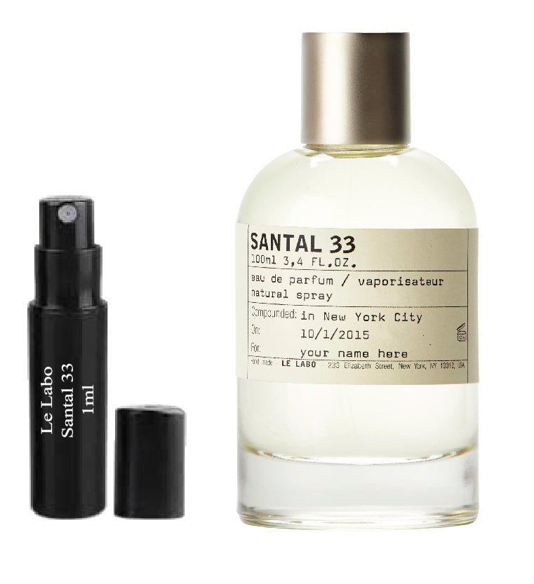Le Labo Santal 33 samples
