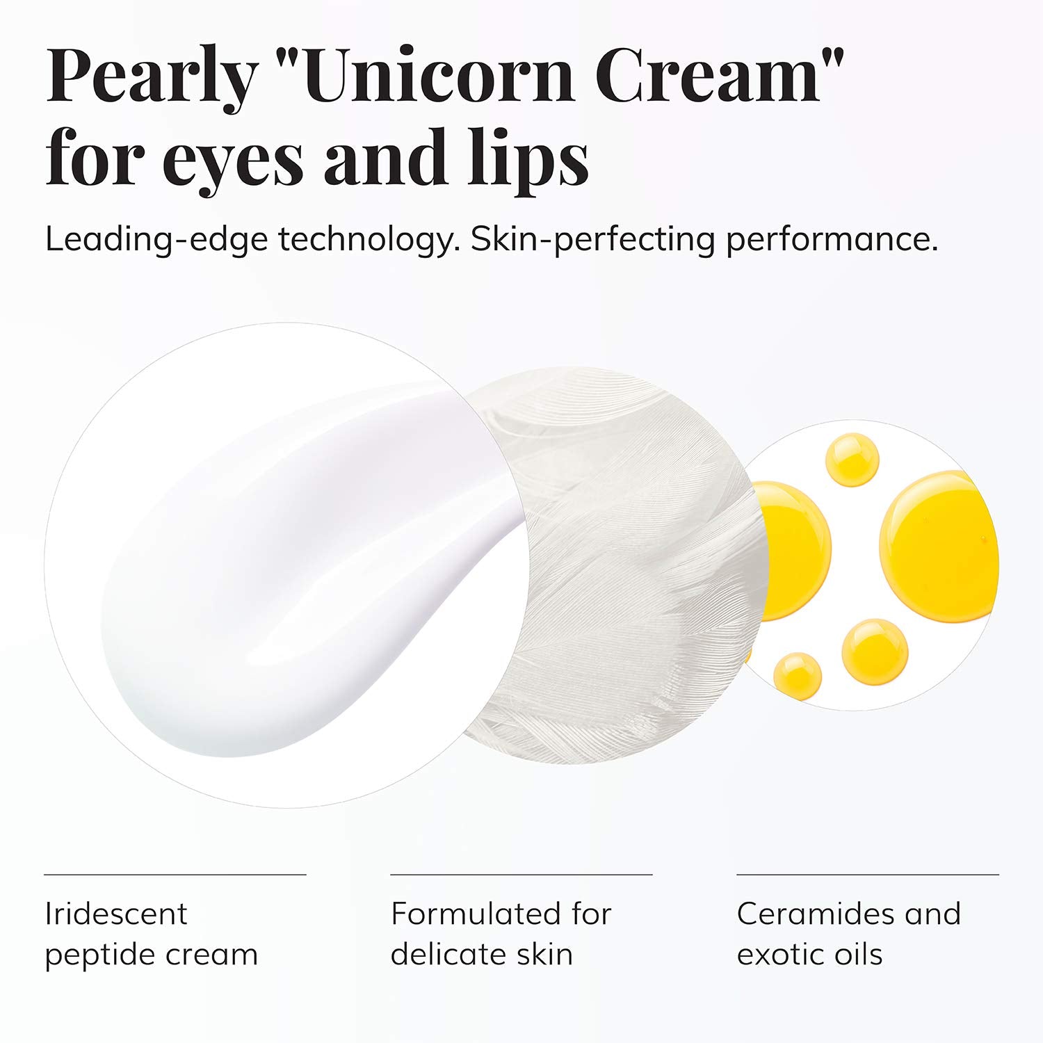 Le Mieux Eye & Lip Cream – Peptide-Infused Moisturizer with Kukui Nut Oil & Ceramide