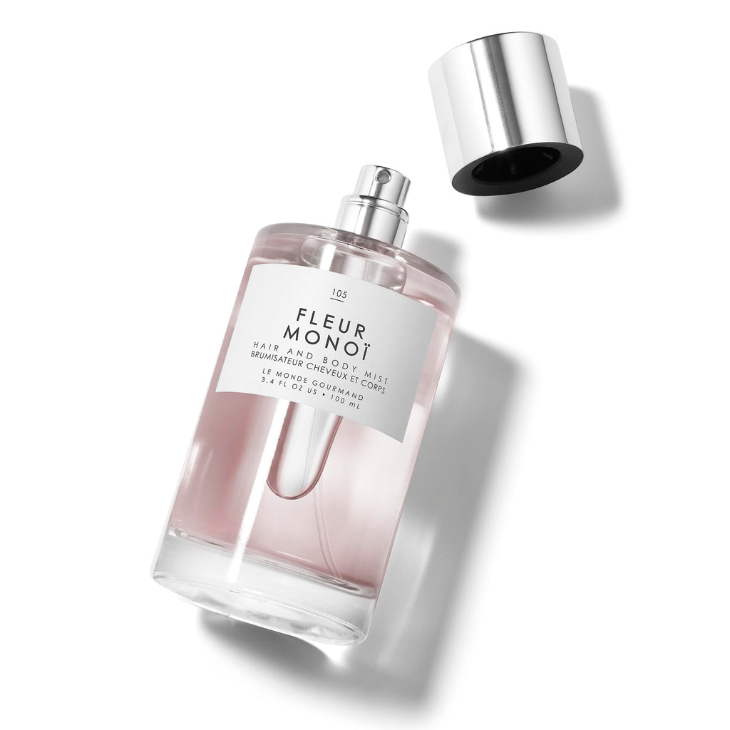 Le Monde Gourmand Fleur Monoi Hair & Body Mist – 3.4oz (100ml) | Gardenia, Coconut & Neroli
