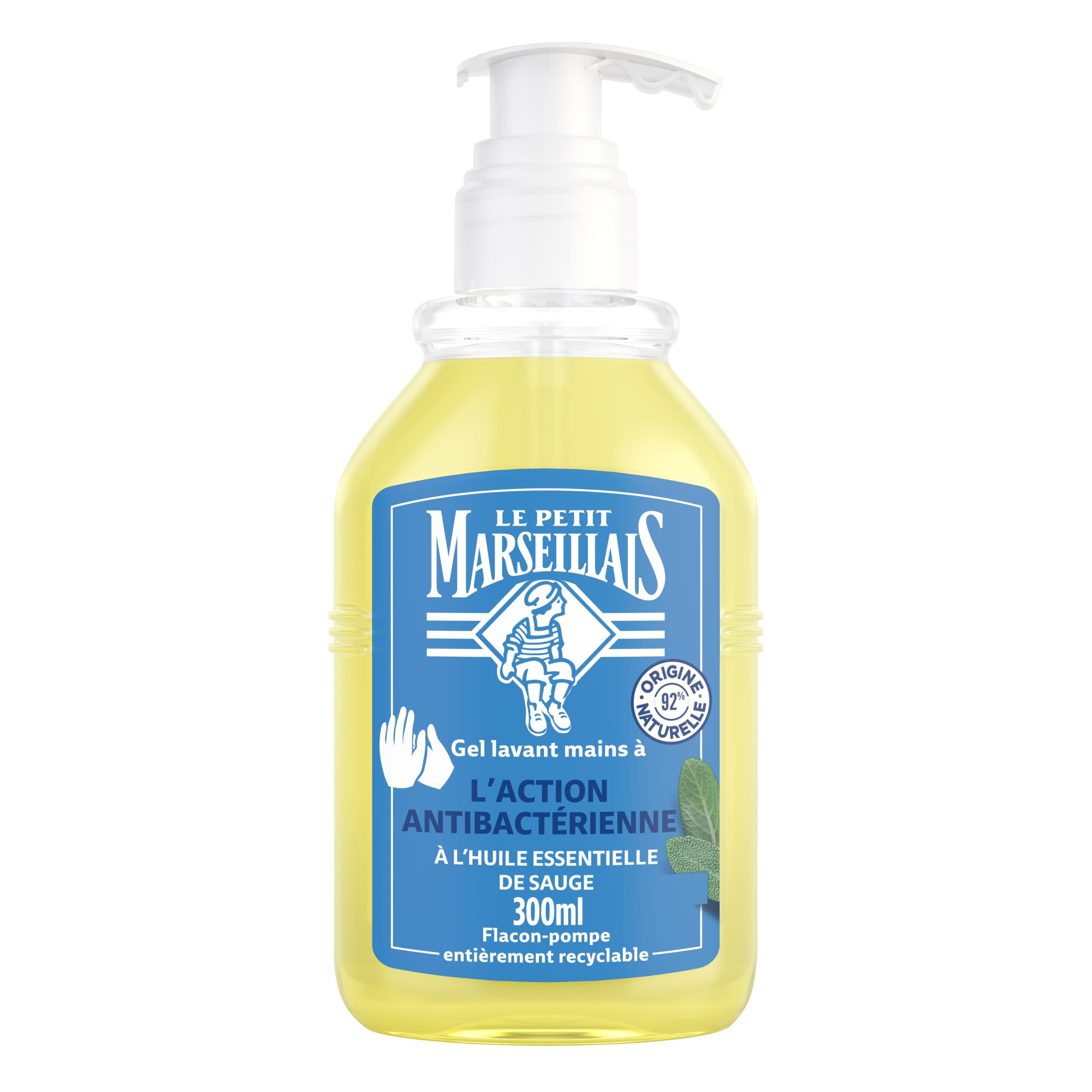Le Petit Marseillais Sage Liquid Soap – Gentle Hand Wash, 10.1 fl oz (Pack of 1)
