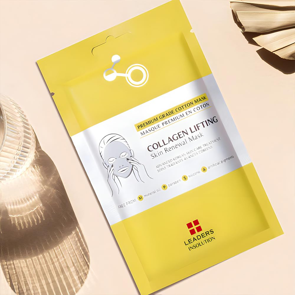 Leaders Insolution Collagen Lifting Skin Renewal Mask | Marine Collagen for Firmness & Elasticity