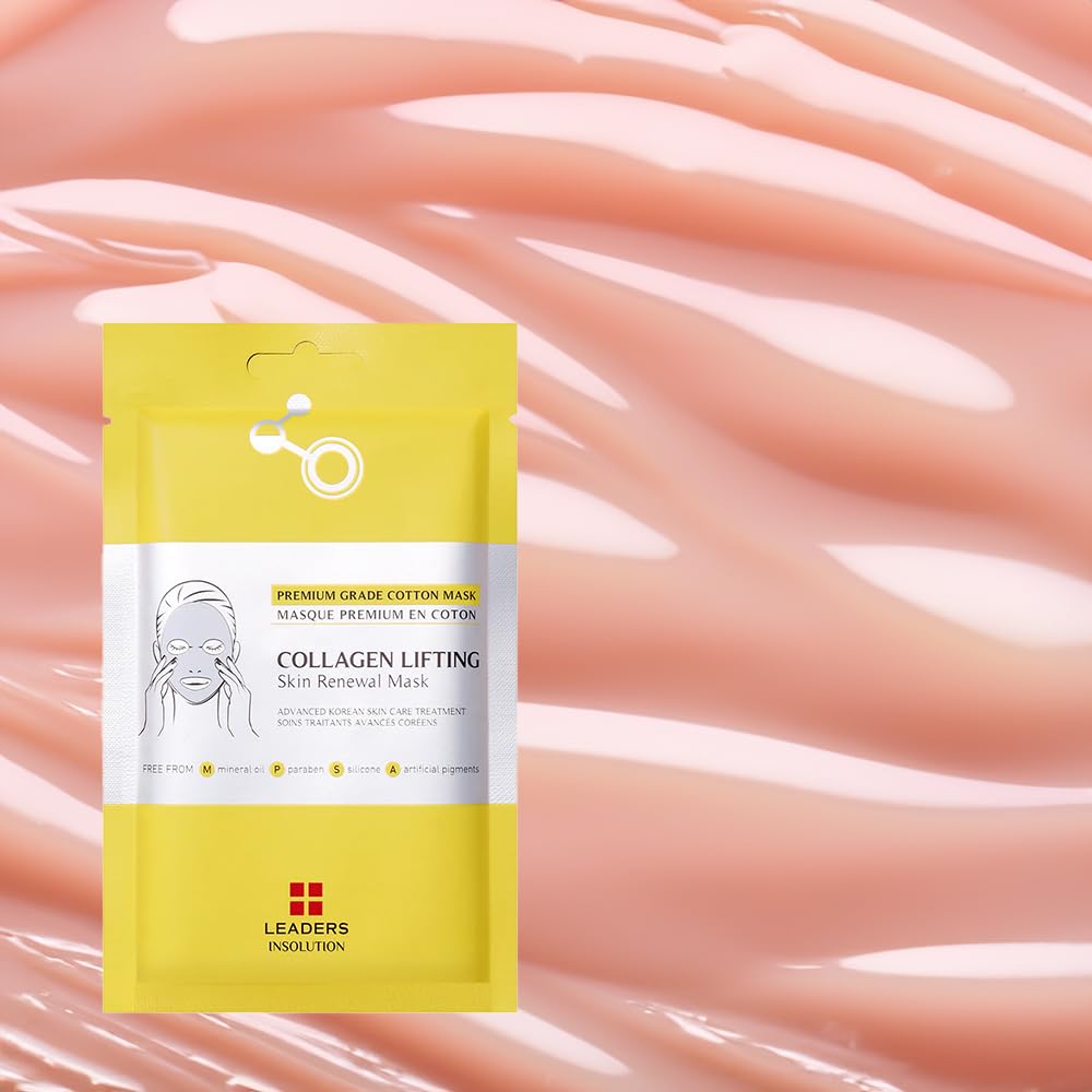 Leaders Insolution Collagen Lifting Skin Renewal Mask | Marine Collagen for Firmness & Elasticity