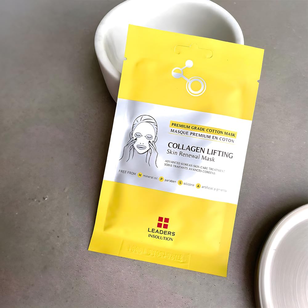 Leaders Insolution Collagen Lifting Skin Renewal Mask | Marine Collagen for Firmness & Elasticity