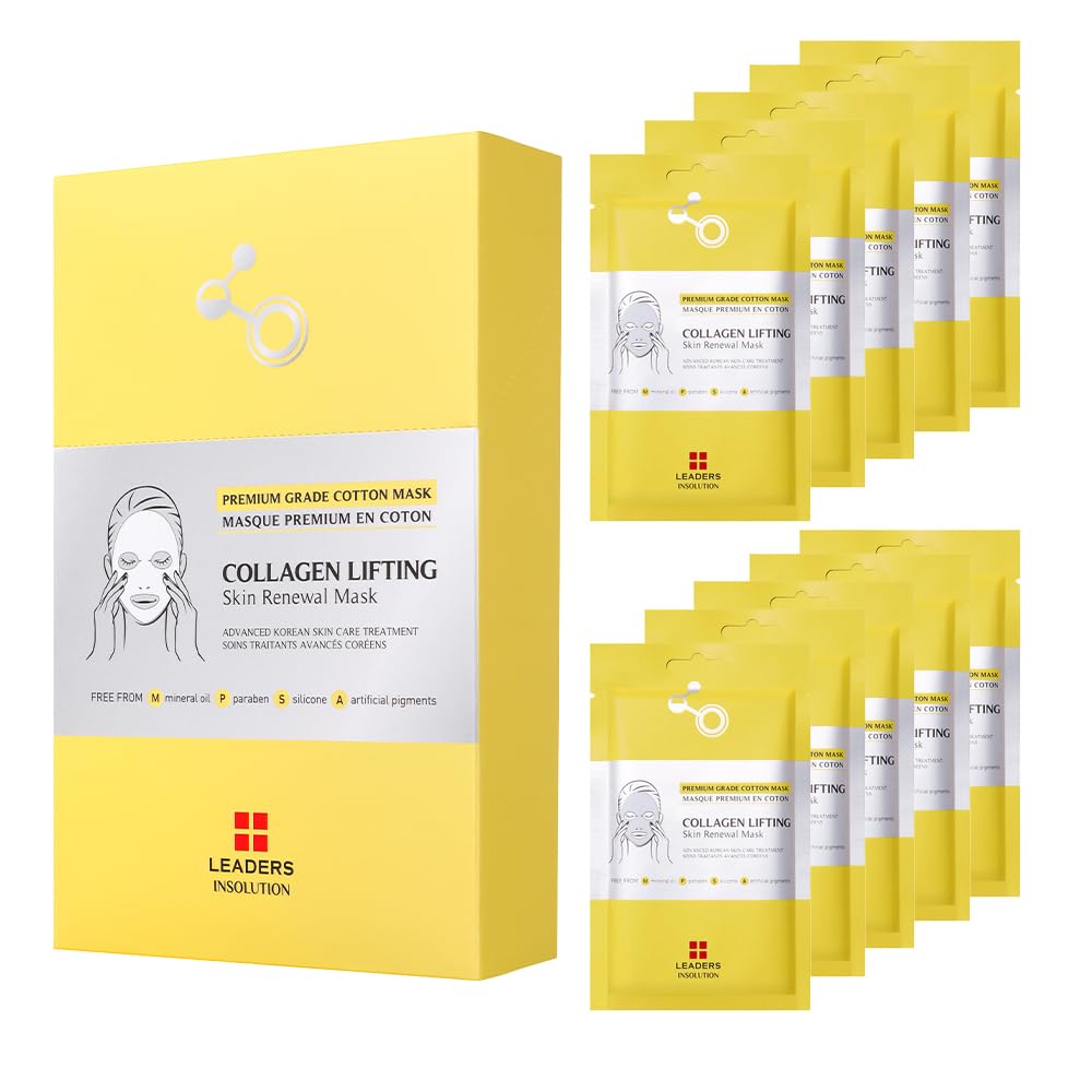 Leaders Insolution Collagen Lifting Skin Renewal Mask | Marine Collagen for Firmness & Elasticity