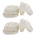 Leadigol Natural Loofah Slices – 10-Pack, 2 Inch, 5-7 cm Dia, 1 cm Thick, Body Scrub, Dishwashing & Soap Dish