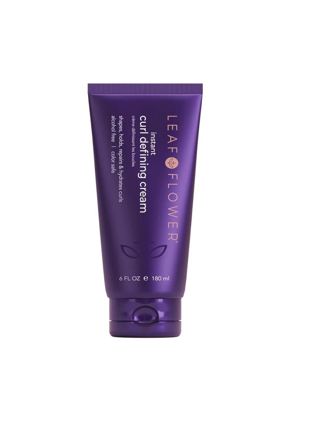 Leaf & Flower Instant Curl Defining Cream – Alcohol-Free Hydration & Flexible Hold (6oz/180ml)