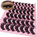 LEAFMOON Wispy Mink Lashes – 21 Pairs, 3 Styles, 8D Volume, 14–18mm Cat-Eye