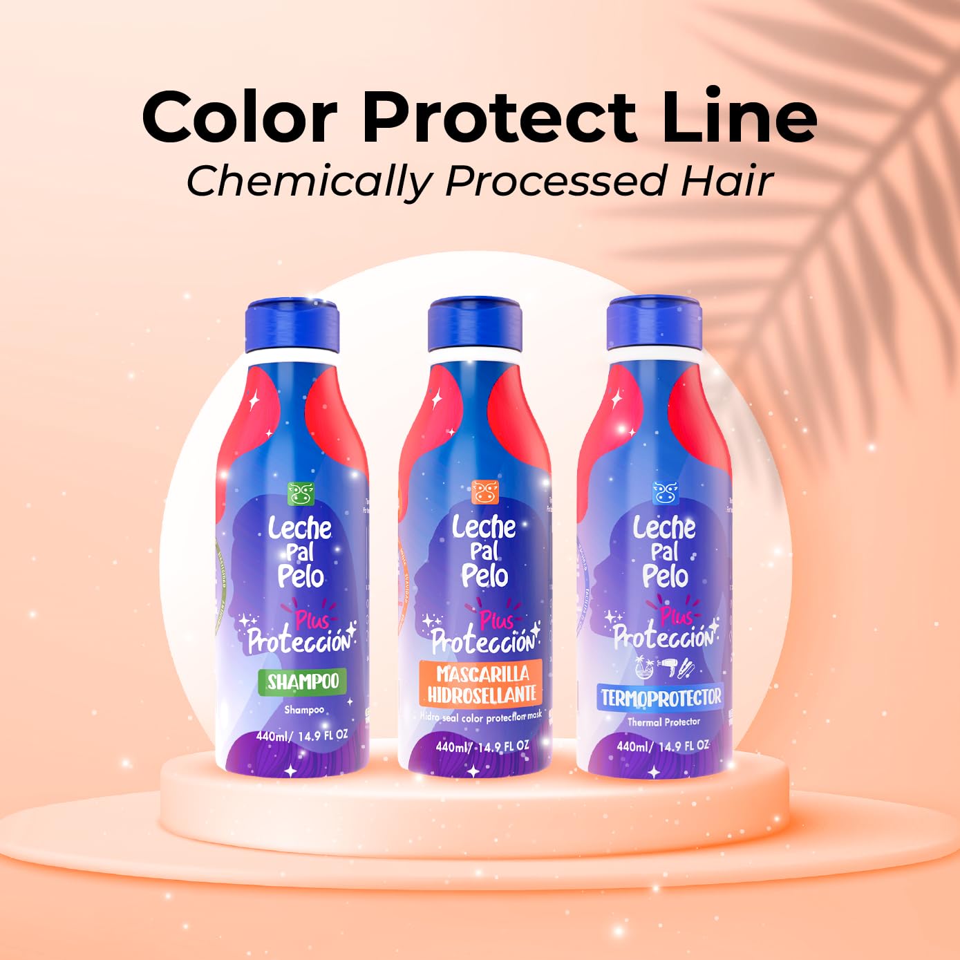 Leche Pal Pelo Quinoa & Rice Protein Color Guard Shampoo | Color-Safe, Vegan (14.9 oz)