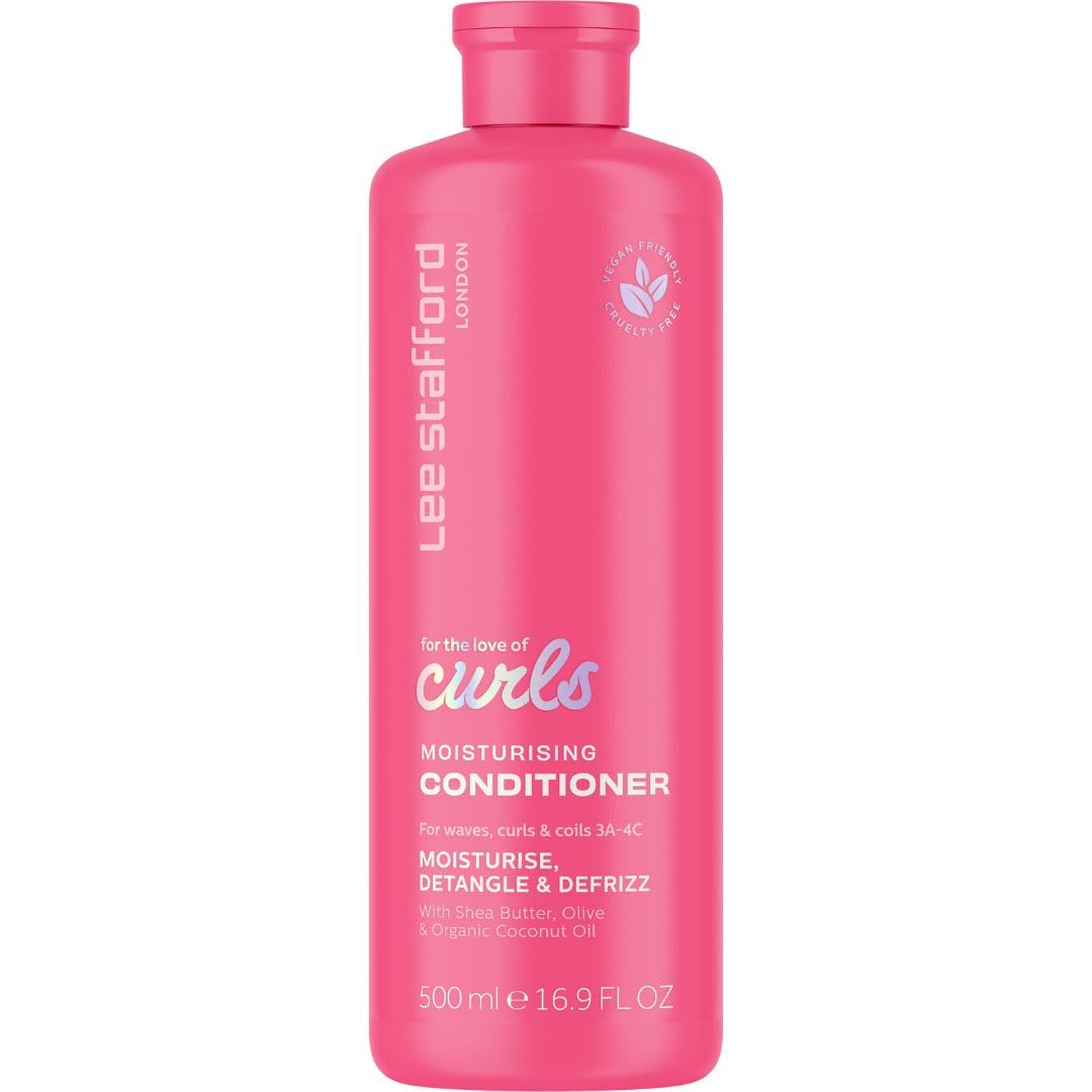Lee Stafford For The Love Of Curls Conditioner – Anti-Frizz Moisturising Detangler for 2A–4C Hair (16.9 oz)