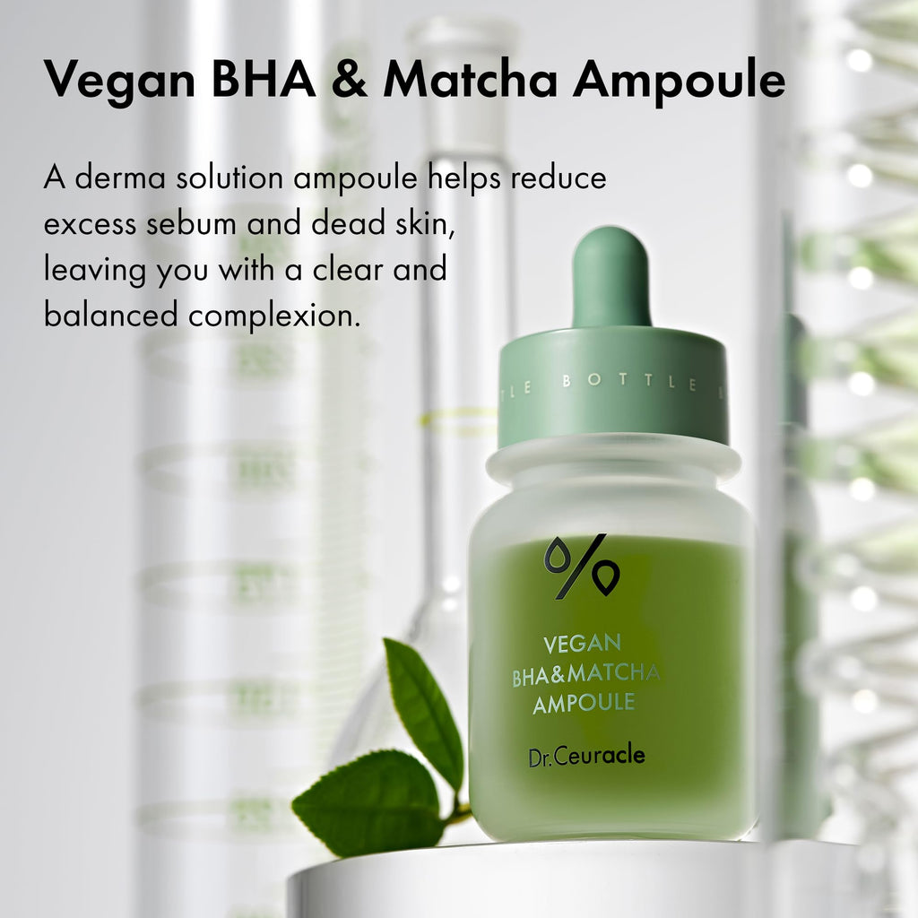 LeeGeeHaam Dr.Ceuracle Vegan BHA & Matcha Ampoule – Gentle Exfoliating Serum (30ml)