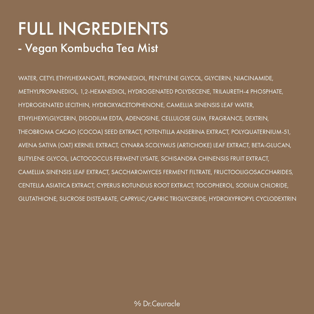 Leegeehaam Dr.Ceuracle Vegan Kombucha Tea Mist – Hydrating Face Mist 80 ml